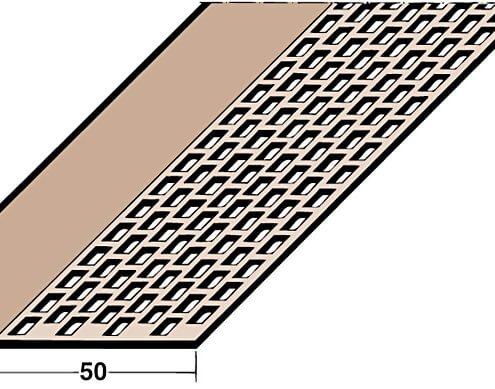 L loftunarlisti PVC 2,5m BRÚNN ( 3610 )