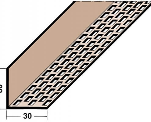 L loftunarlisti PVC 2,5m SVARTUR (3612 )