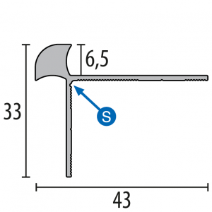 Þrepalisti f.6,5mm ( 874 )