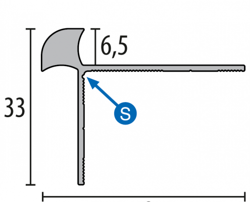 Þrepalisti f.6,5mm ( 874 )